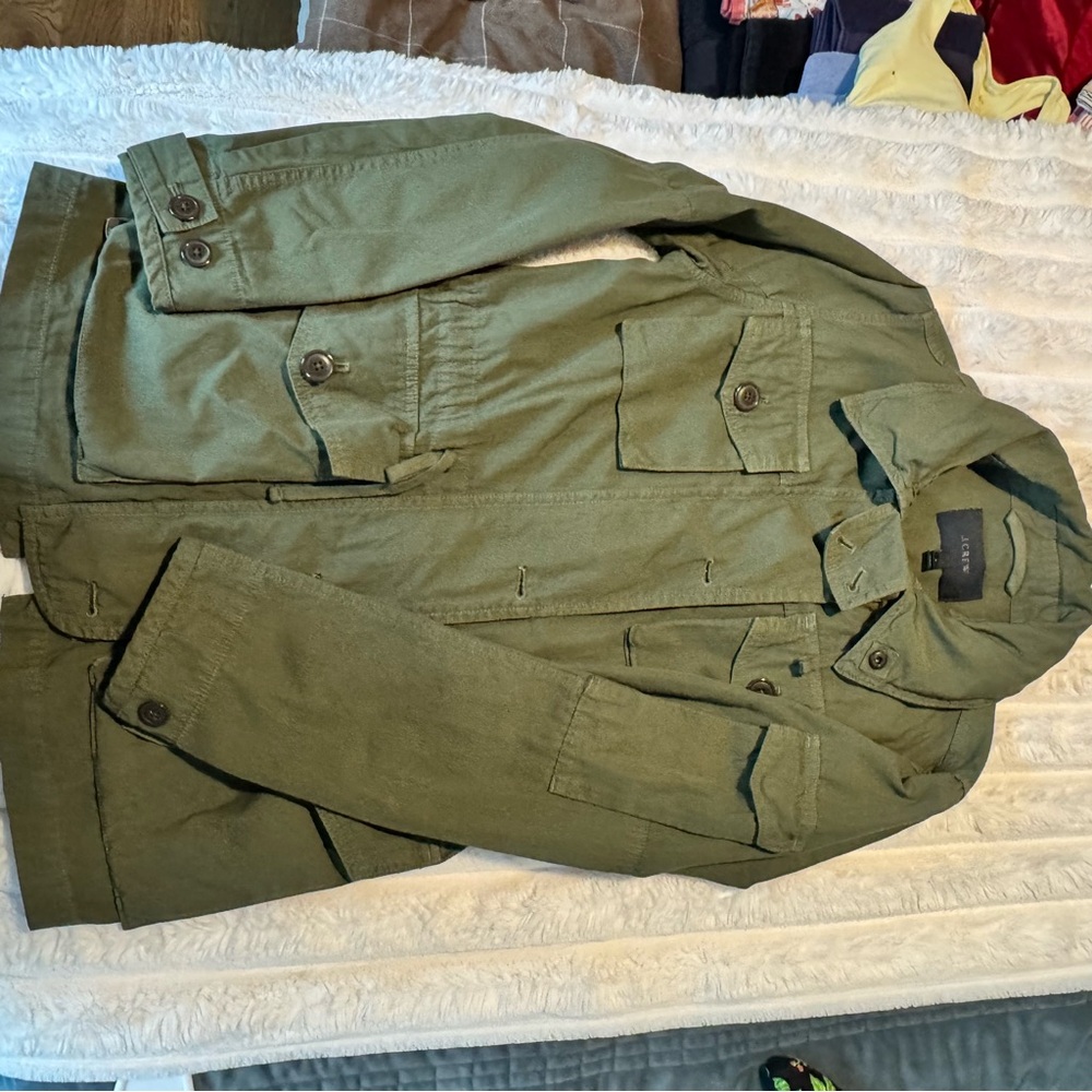 J. Crew Utility Jacket in Olive Green - Picture 2 of 5